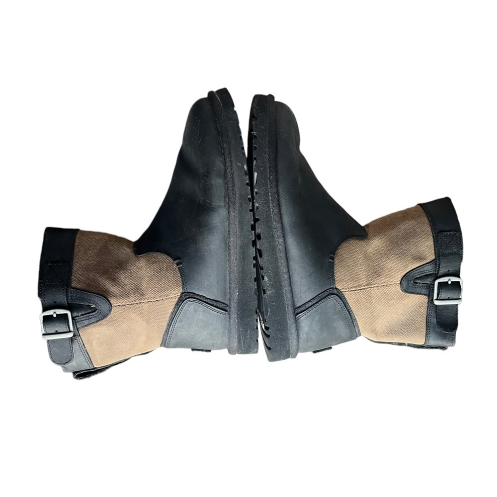 UGG Kids K LOCKIE Boots Black Brown Winter Outdoor Size 4 - Picture 7 of 9
